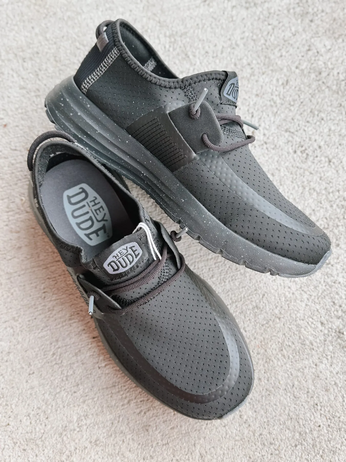 MEN'S HEY DUDE SIROCCO PERF MESH BLACK/BLACK