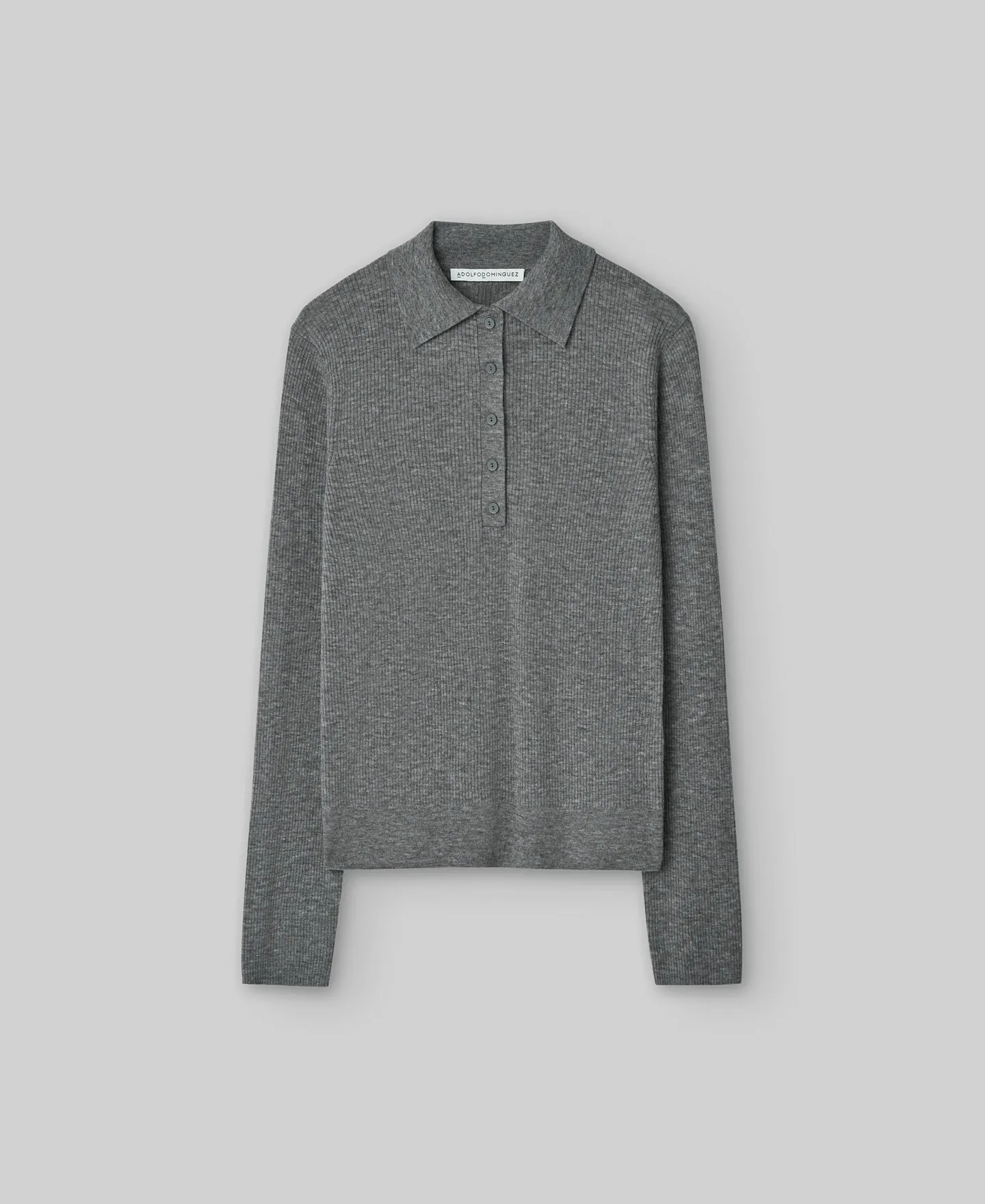 Merino wool polo shirt woman