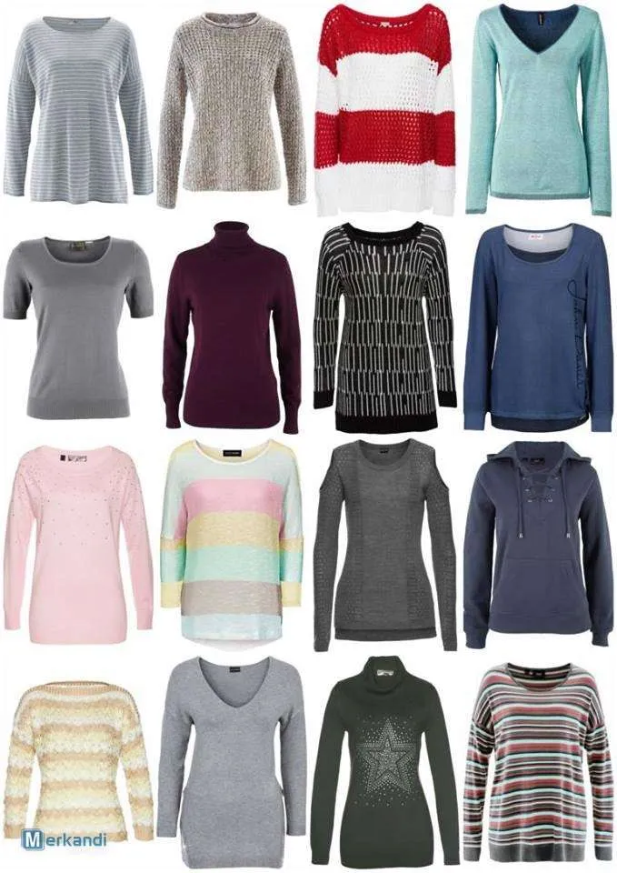 MEZCLA DE ROPA DE MUJER OTOñO INVIERNO  JERSEY DE PUNTO SUéTER CAMISA