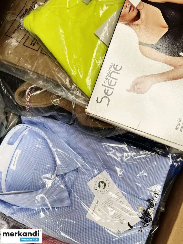Mezcla de ropa en liquidación de Amazon para mujeres, hombres y niños