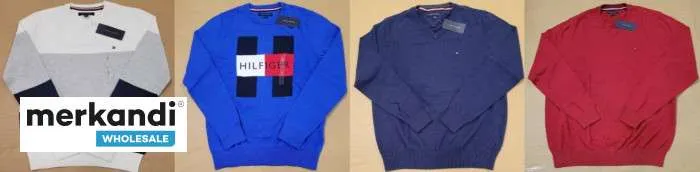 MEZCLA DE SUéTER DE CUELLO REDONDO Y CUELLO EN V DE TOMMY HILFIGER A GRANEL  COLECCIóN DE 24 PIEZAS AL POR MAYOR
