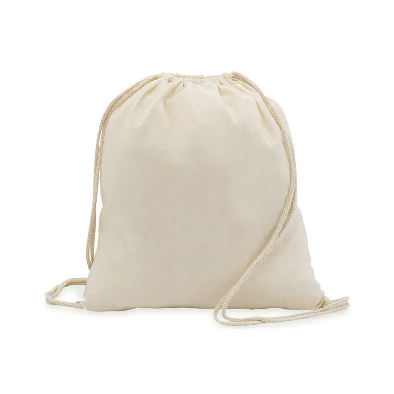 Mochila con cuerdas promocional algodón Curtis