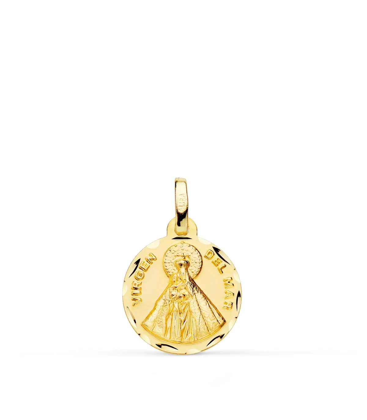 Médaille Vierge del Mar Or 18K 14mm