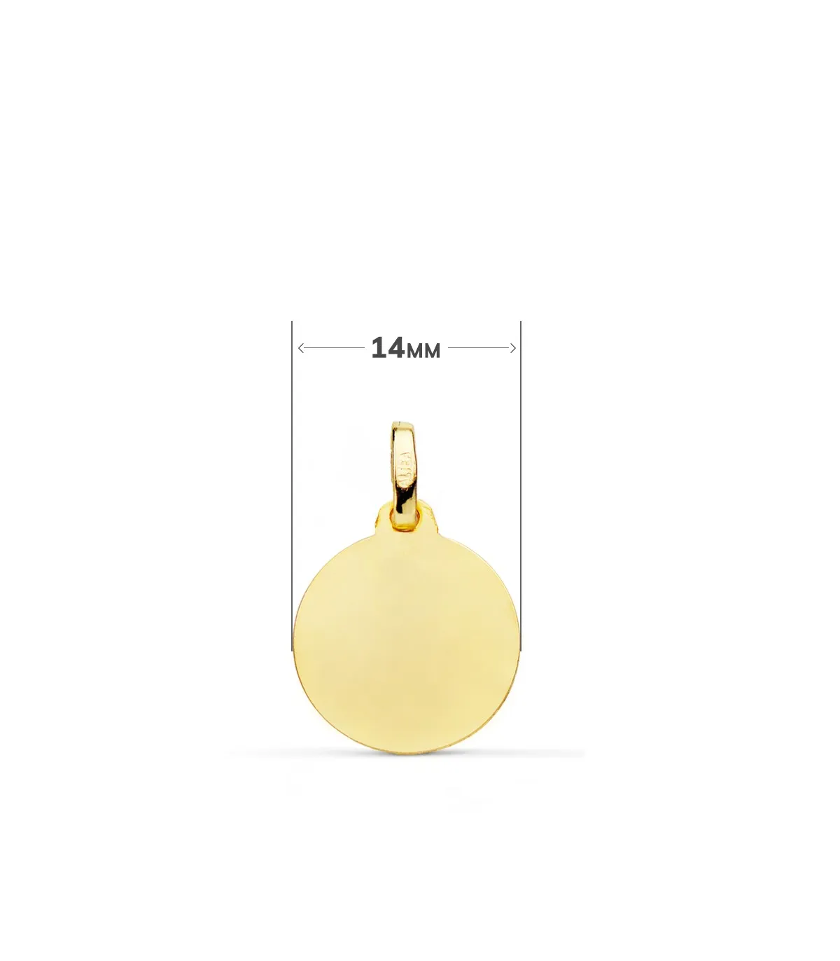 Médaille Vierge del Mar Or 18K 14mm