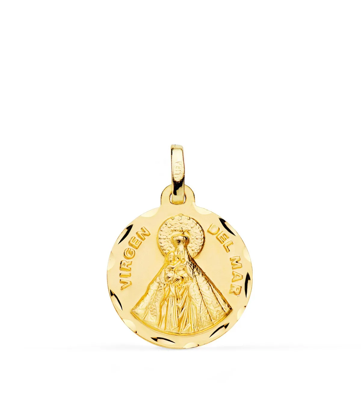 Médaille Vierge del Mar Sculptée 18K 18 mm