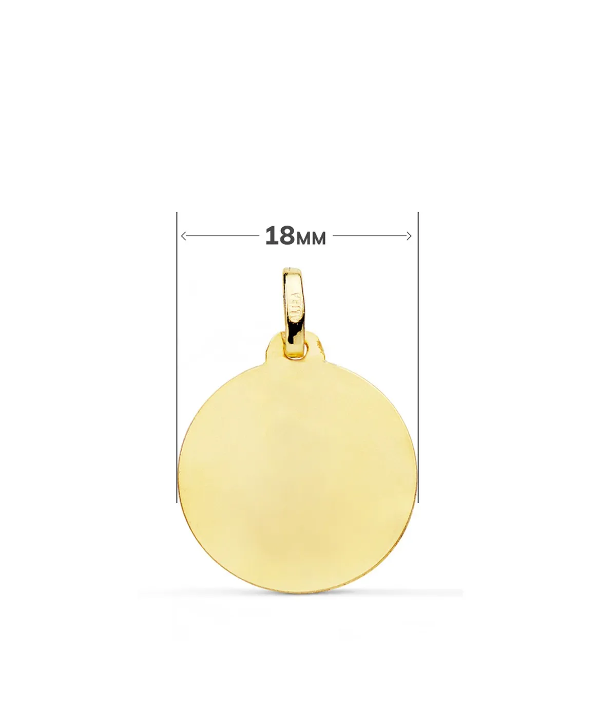 Médaille Vierge del Mar Sculptée 18K 18 mm