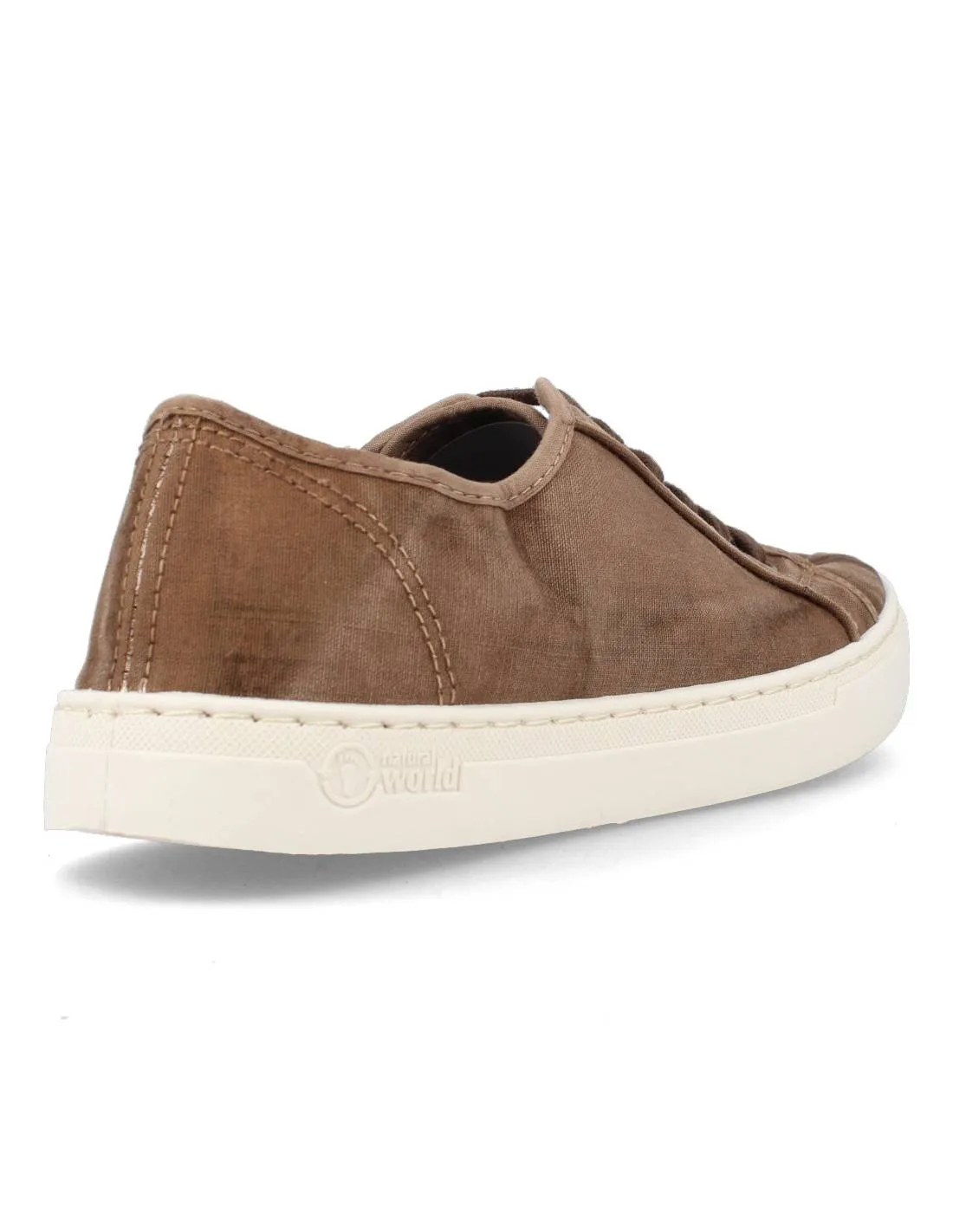 NATURAL WORLD  ZAPATILLA BASKET CORDONES CAFé