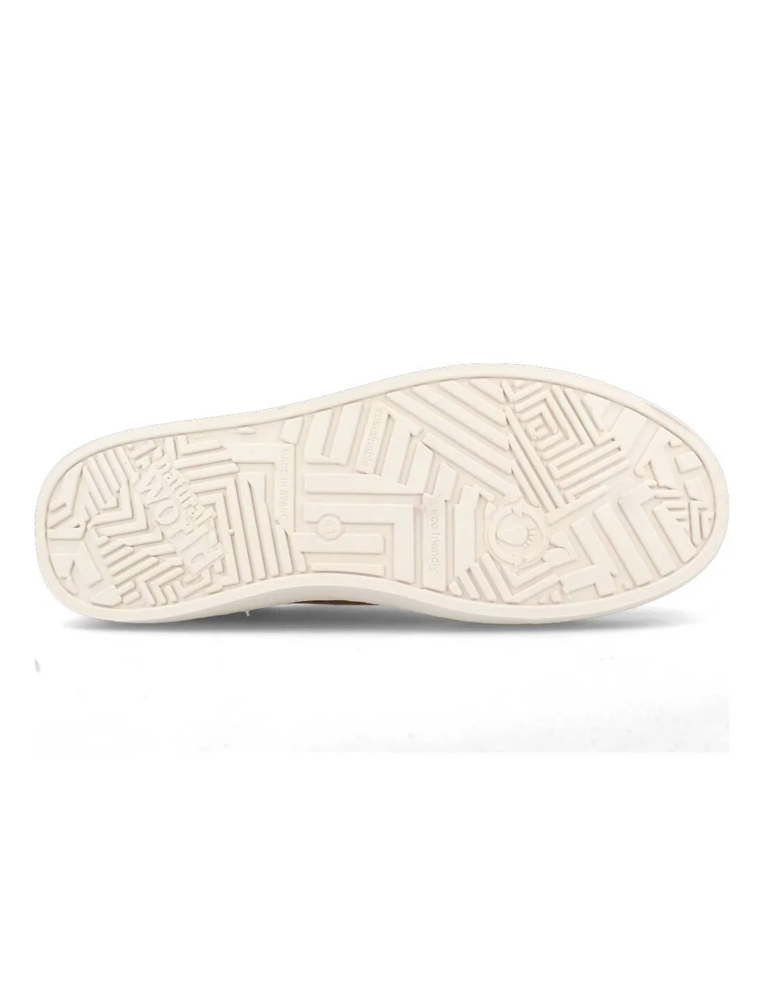 NATURAL WORLD  ZAPATILLA BASKET CORDONES CAFé