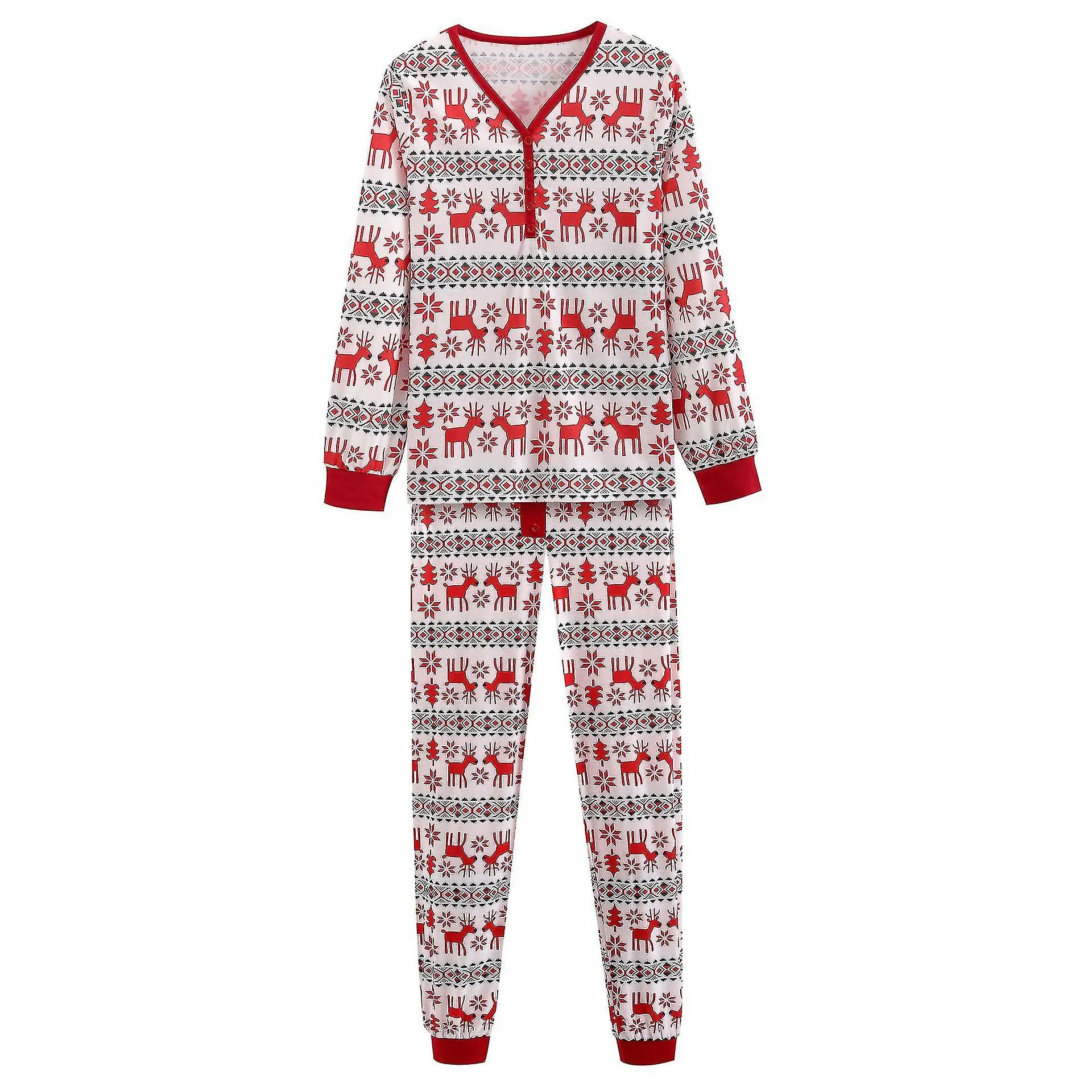 Navidad Familia a juego Pijama Ropa de dormir Pjs Set Festivo Adulto Niños Ropa de noche