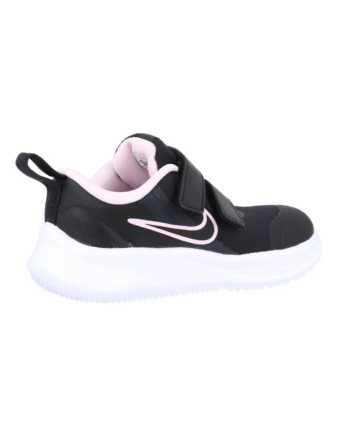NIKE  DEPORTIVA BEBé STAR RUNNER 3 NEGRO/ROSA
