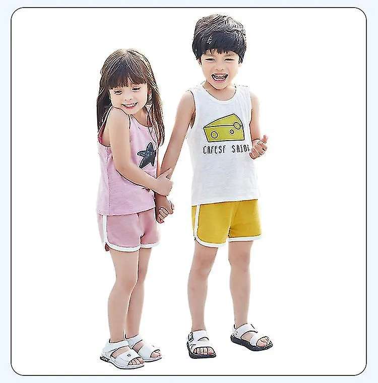 Niños Niñas 100% Algodón Pantalones Cortos Deportivos Contraste Verano Encuadernación Delfines Pantalones Cortos Niños Atlético 