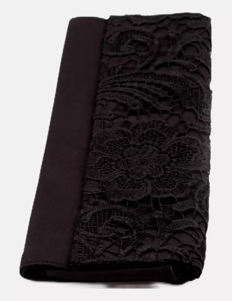 NoName Bolso negro bordado