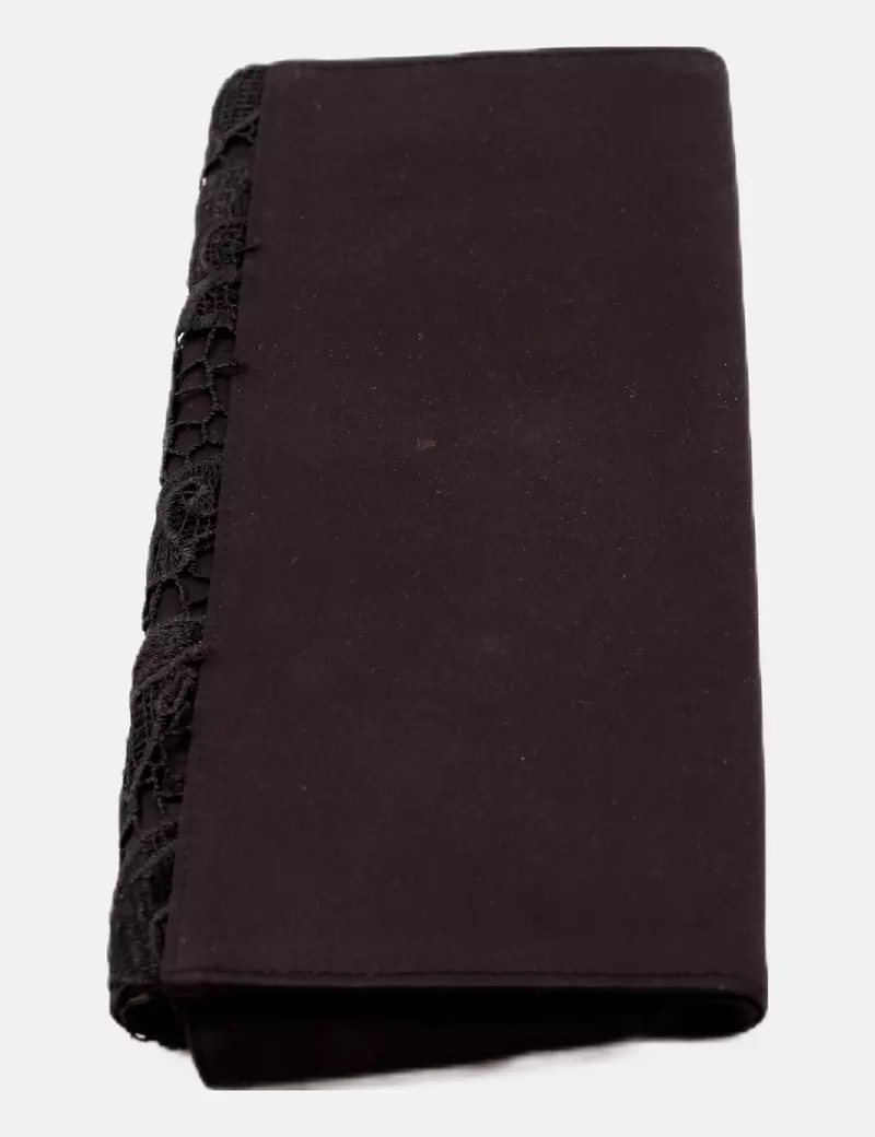NoName Bolso negro bordado