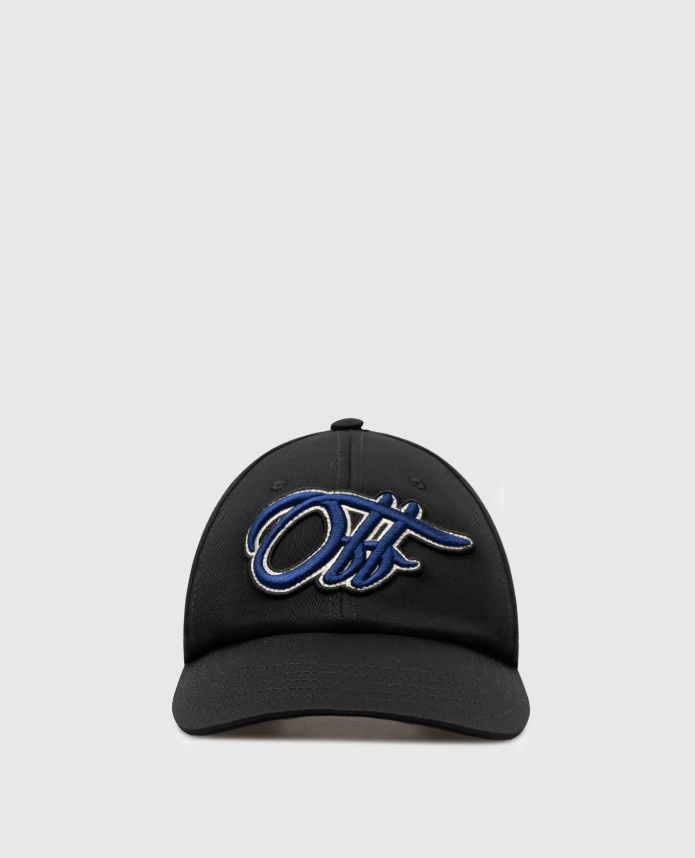 OFFWHITE BLACK CAP WITH OFF LOGO PATCH
