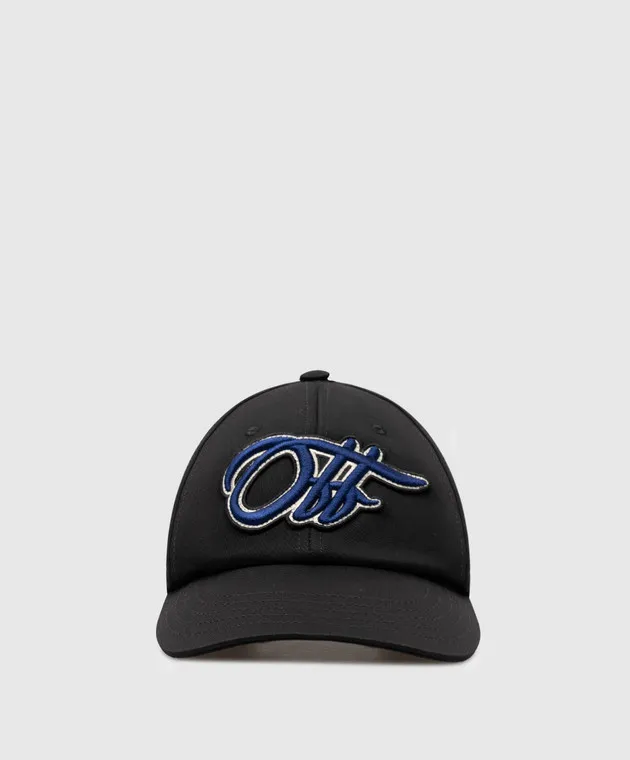 OFFWHITE BLACK CAP WITH OFF LOGO PATCH