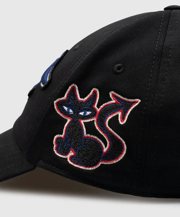 OFFWHITE BLACK CAP WITH OFF LOGO PATCH