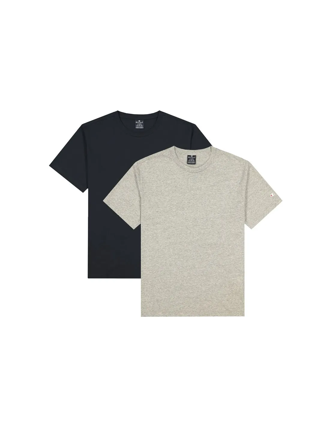 PACK 2 CAMISETAS CHAMPION CREWNECK GREY BLACK