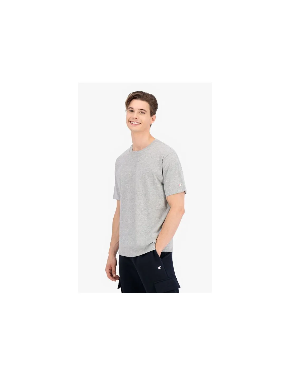 PACK 2 CAMISETAS CHAMPION CREWNECK GREY BLACK