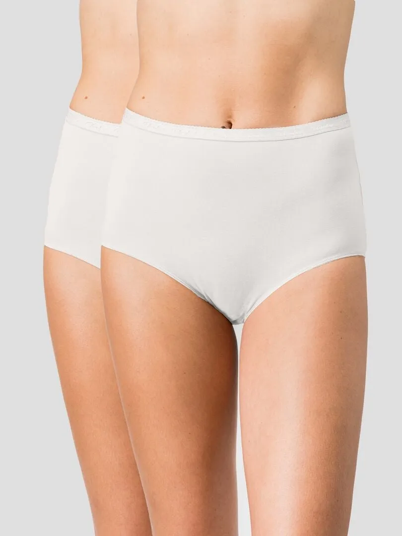 PACK DE 2 BRAGUITAS MAXI COTTON 'PLAYTEX'  BLANCO