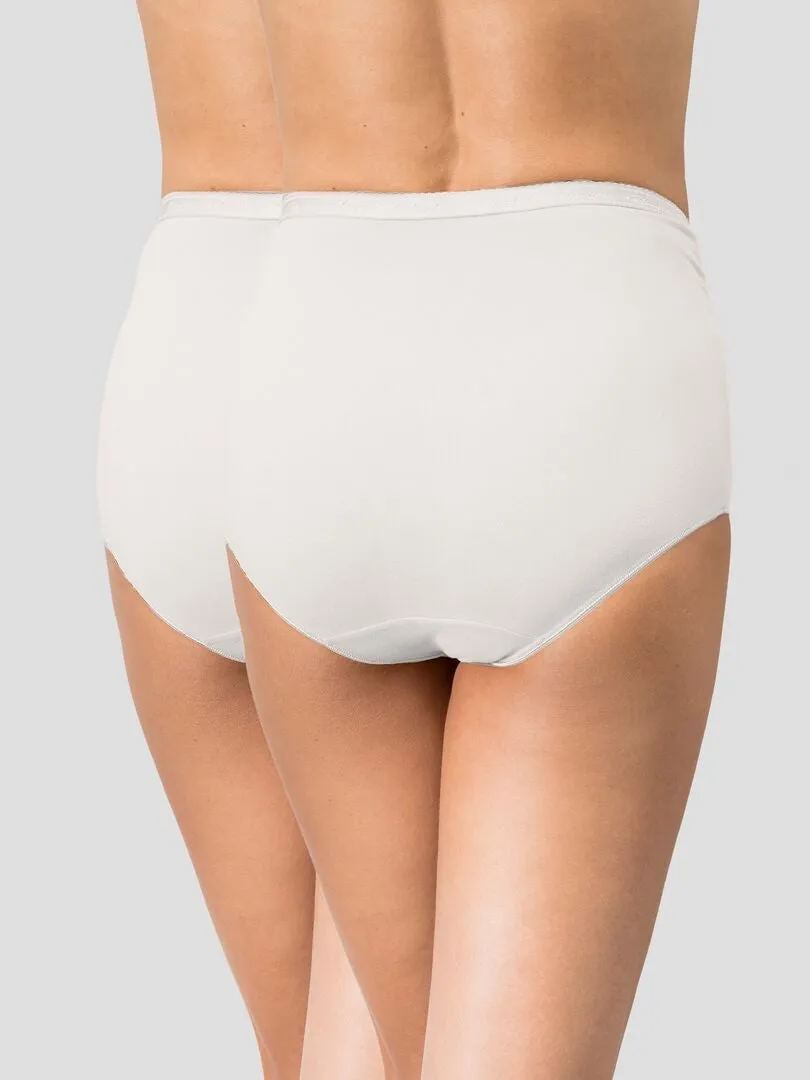 PACK DE 2 BRAGUITAS MAXI COTTON 'PLAYTEX'  BLANCO