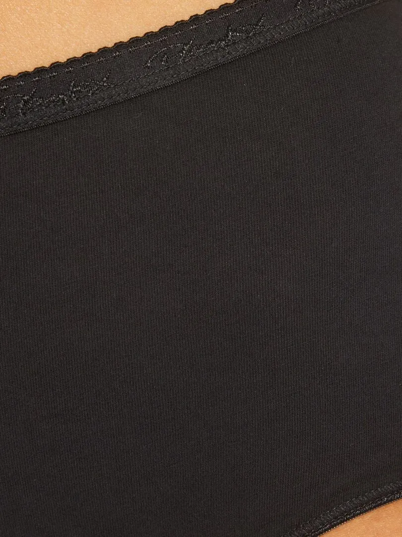 PACK DE 2 BRAGUITAS MAXI COTTON 'PLAYTEX'  NEGRO
