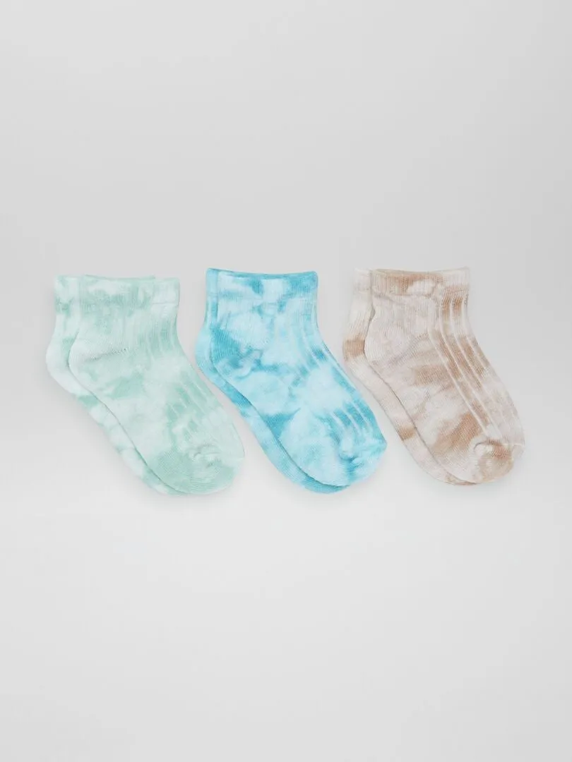 PACK DE 3 PARES DE CALCETINES  AZUL