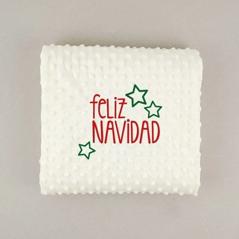 Pack manta bebé Feliz Navidad