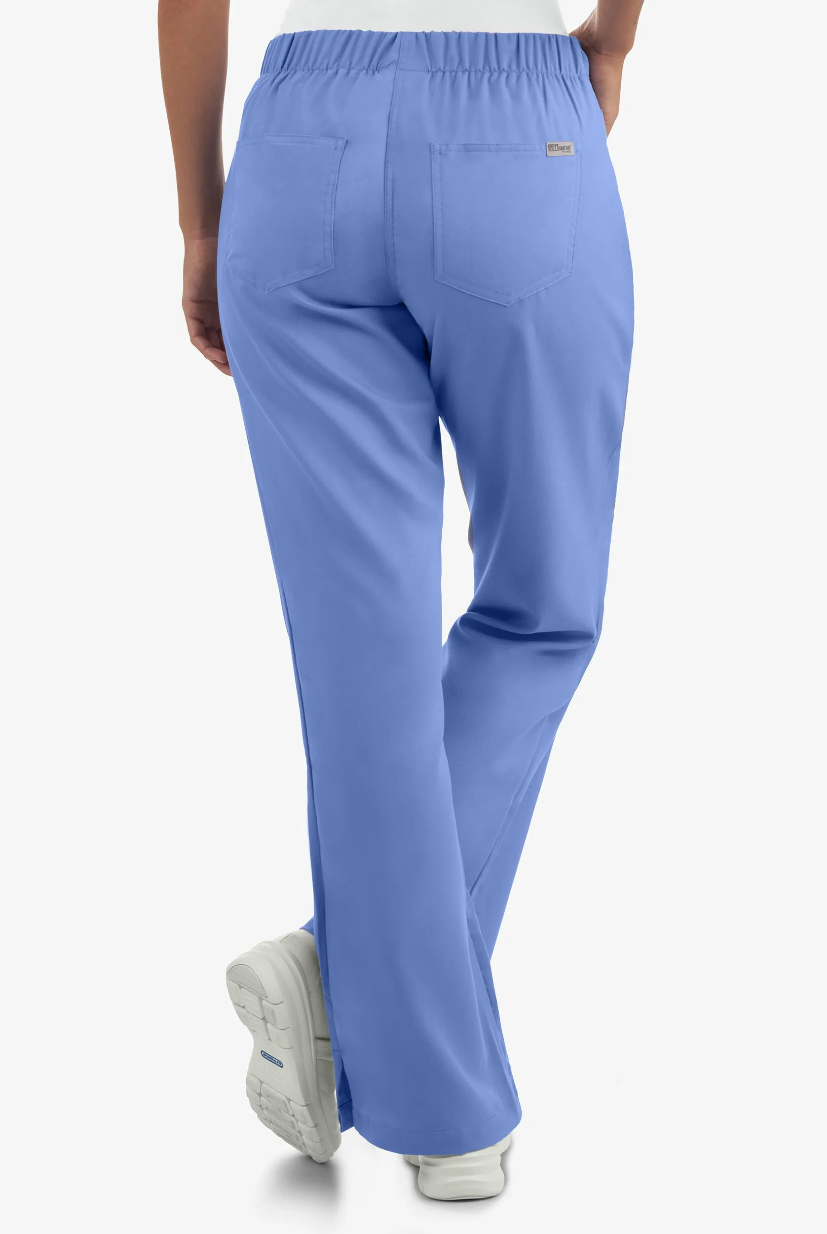 Pantalón médico Grey's Anatomy™ petite de corte moderno con 5 bolsillos para mujer