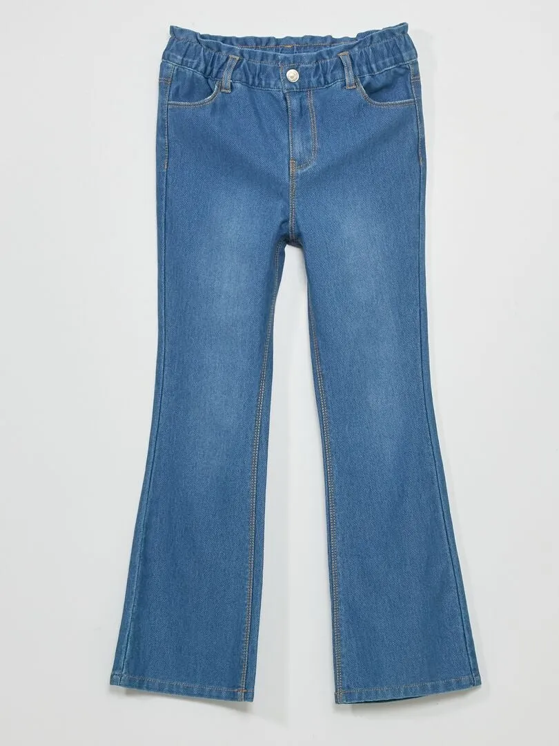PANTALóN VAQUERO FLARE   FáCIL DE PONER  AZUL