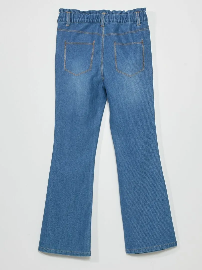 PANTALóN VAQUERO FLARE   FáCIL DE PONER  AZUL