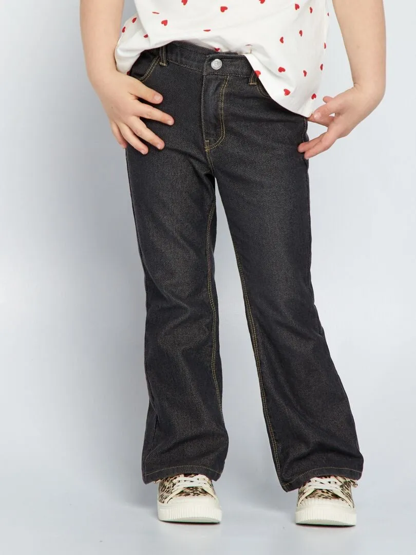 PANTALóN VAQUERO FLARE   FáCIL DE PONER  GRIS