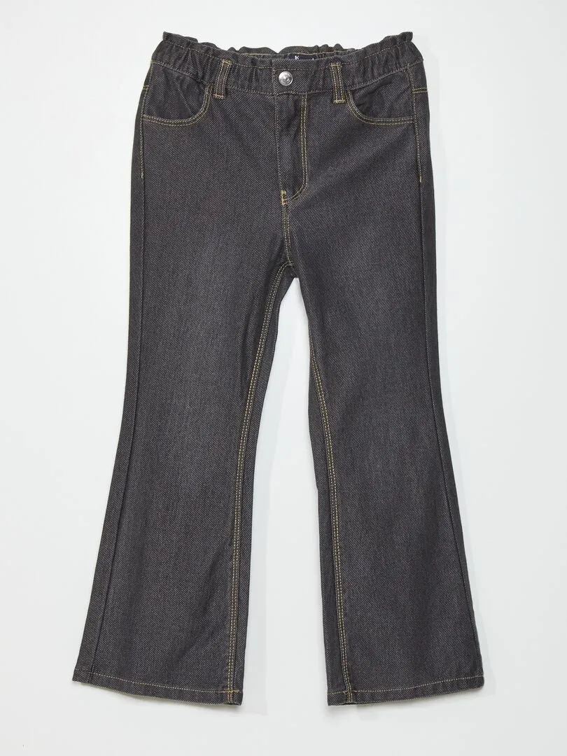 PANTALóN VAQUERO FLARE   FáCIL DE PONER  GRIS