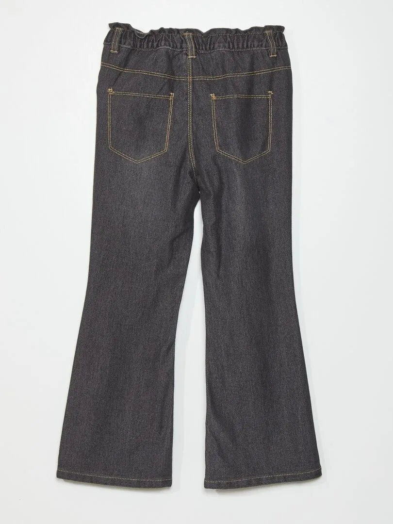 PANTALóN VAQUERO FLARE   FáCIL DE PONER  GRIS
