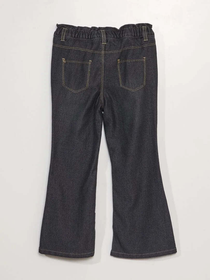 PANTALóN VAQUERO FLARE   FáCIL DE PONER  GRIS