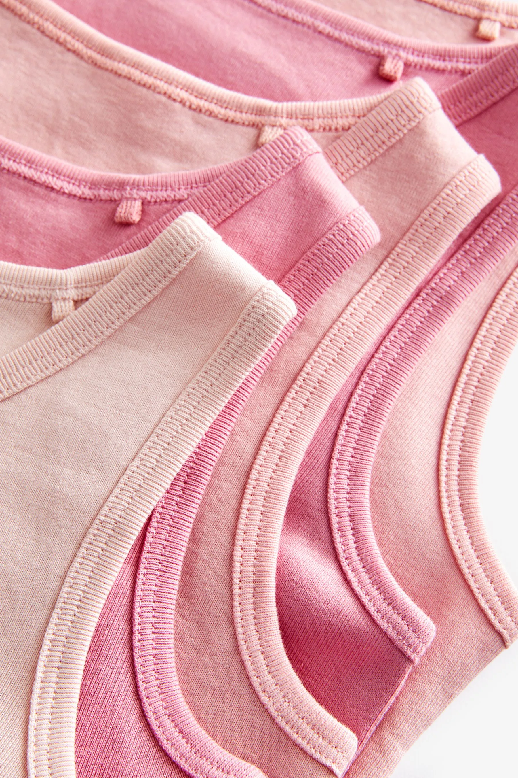 PASTEL MULTICOLOR  100% COTTON VESTS 5 PACK (1.516YRS)