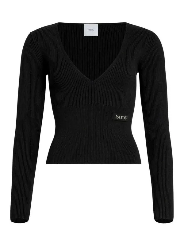 PATOU SUéTER CUELLO REDONDO  NEGRO