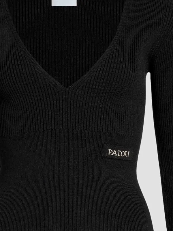 PATOU SUéTER CUELLO REDONDO  NEGRO