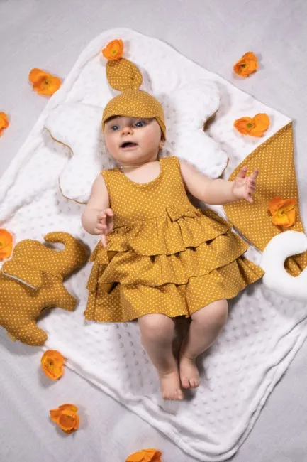 Pañuelo con visera de niña colección Michelle