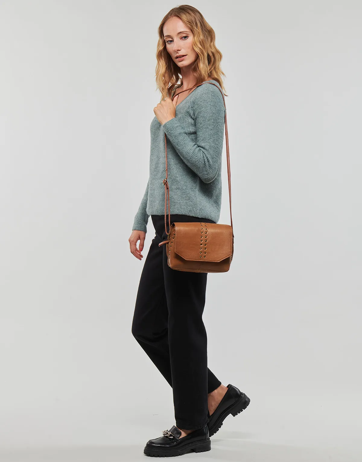 PCELLEN LS VNECK KNIT NOOS BC