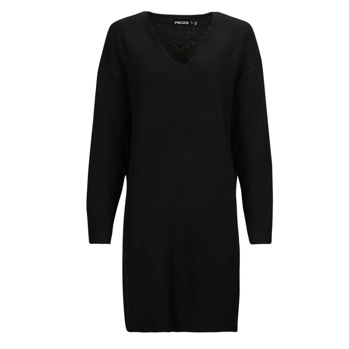 PCJULIANA LS VNECK KNIT DRESS NOOS BC