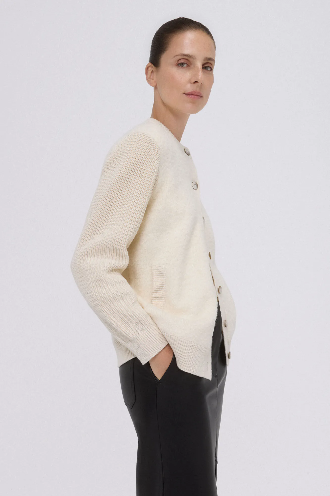 Pedro del Hierro Cárdigan de punto largo boucle