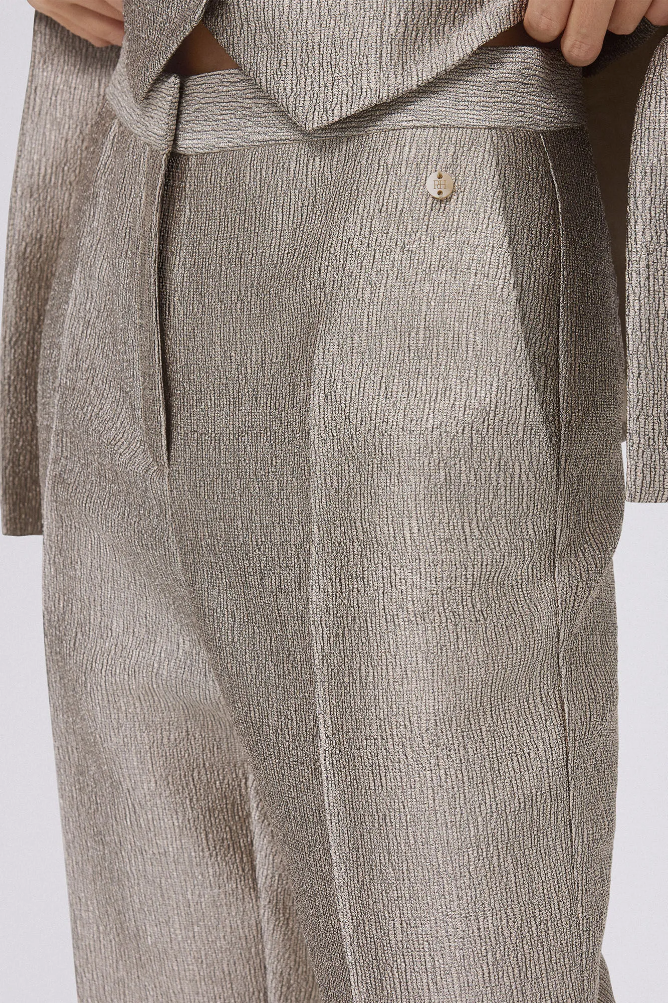 Pedro del Hierro Pantalón recto dorado