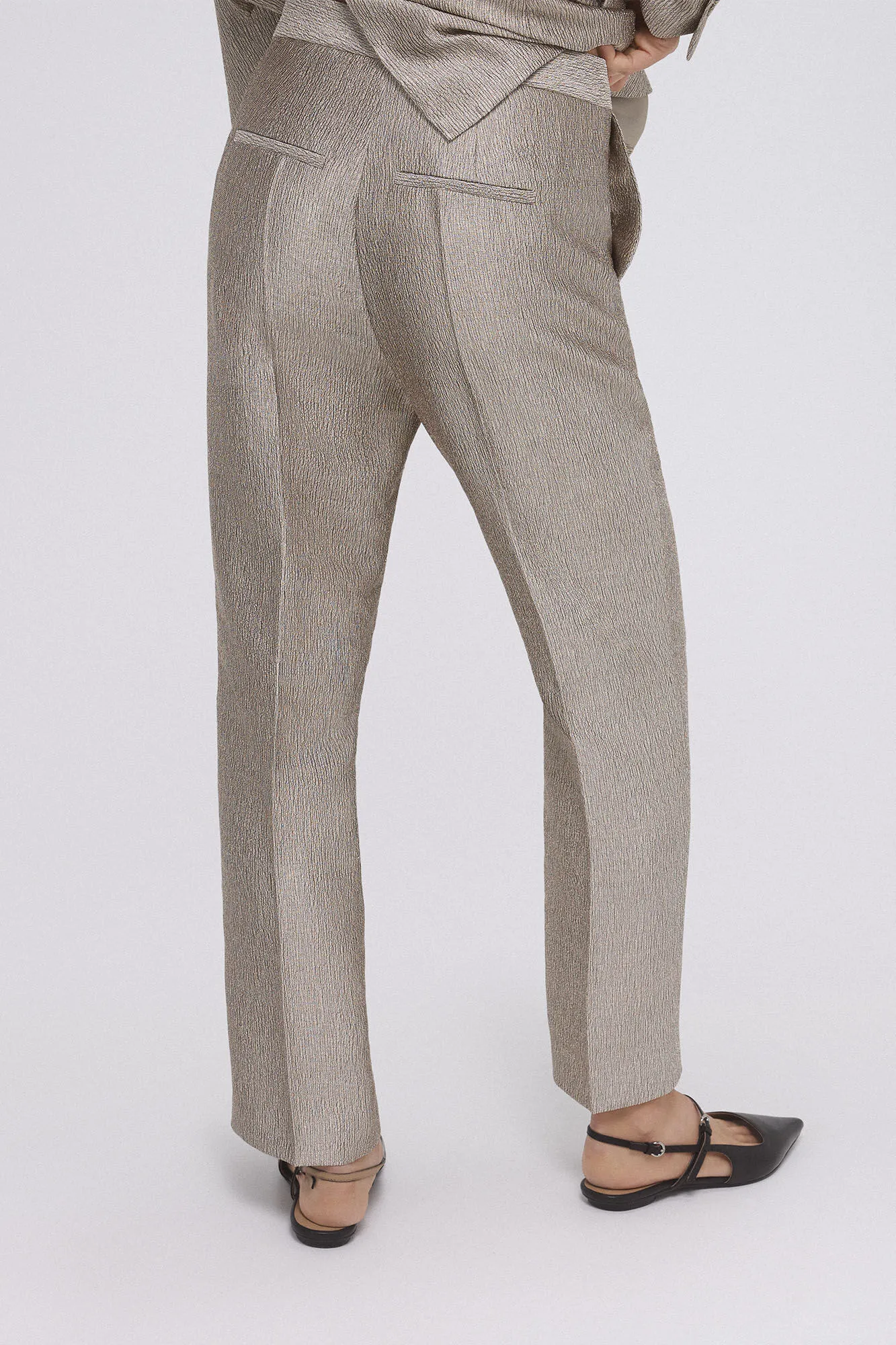 Pedro del Hierro Pantalón recto dorado