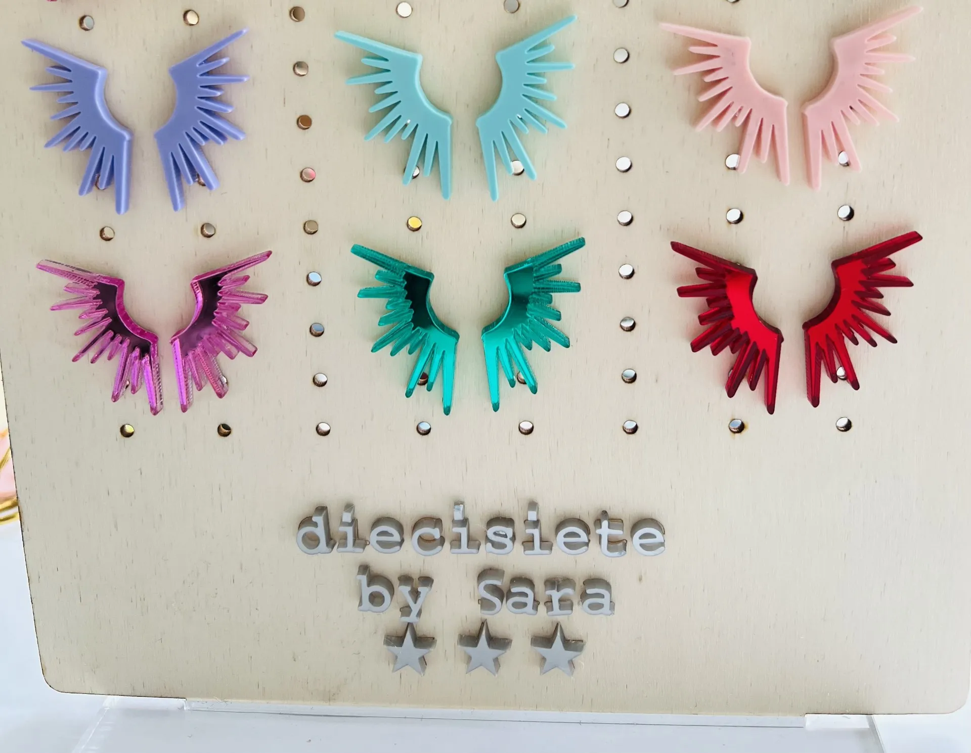Pendientes Alas Colors