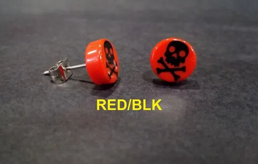 Pendientes Calavera Color Unidad