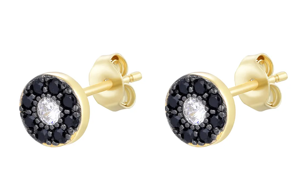 Pendientes Plata Wheel Gold