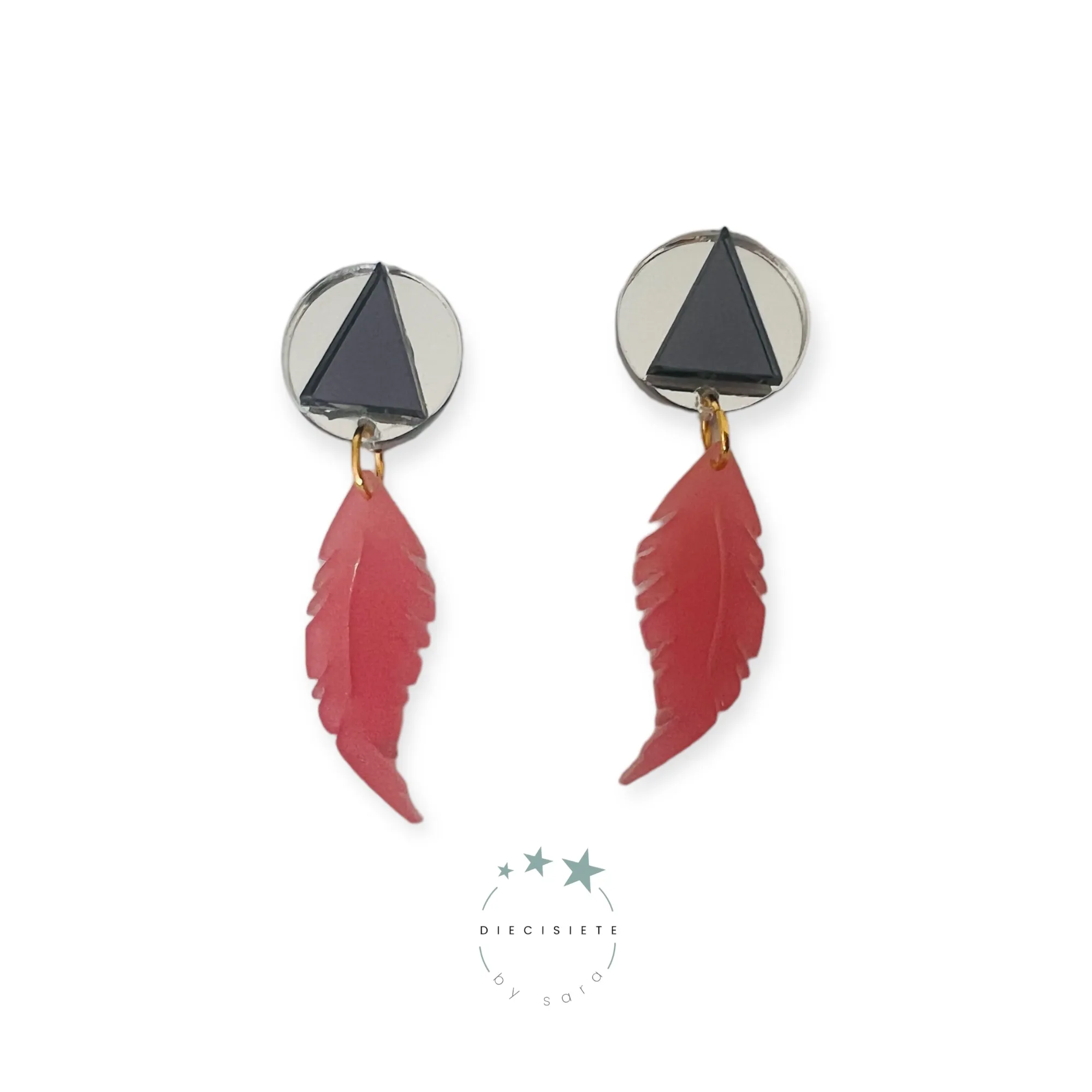 Pendientes Pluma