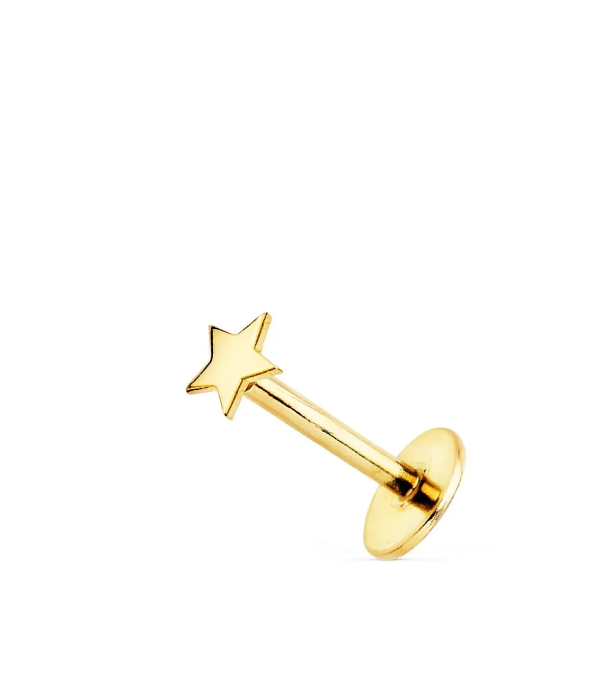 Piercing d'oreille Or Jaune 18K Étoile
