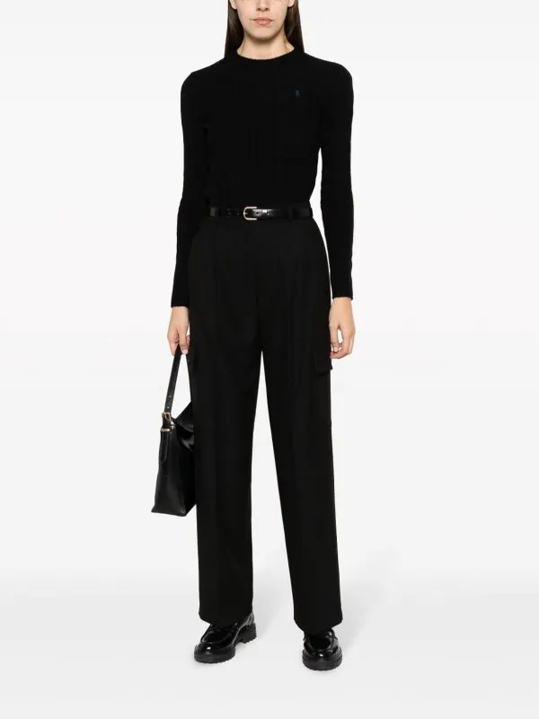 POLO RALPH LAUREN SUéTER CUELLO REDONDO  NEGRO