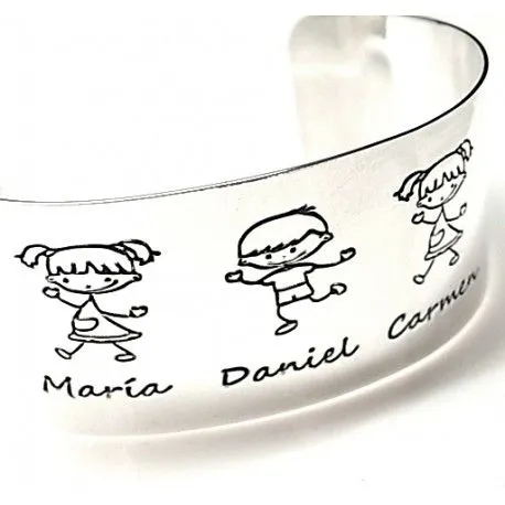 Pulsera Brazalete Plata